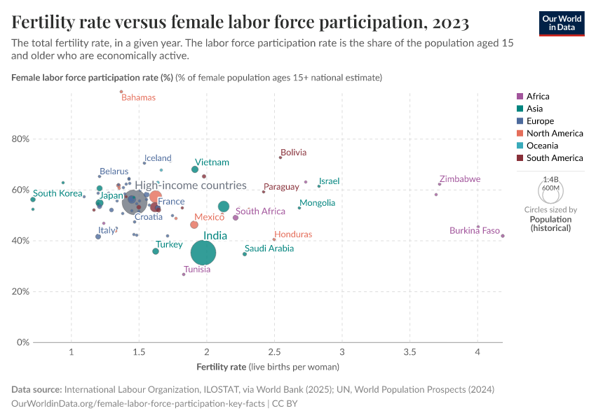 A thumbnail of the "Fertility rate versus female labor force participation" chart